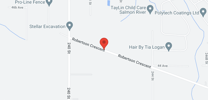 map of 24181 ROBERTSON CRESCENT